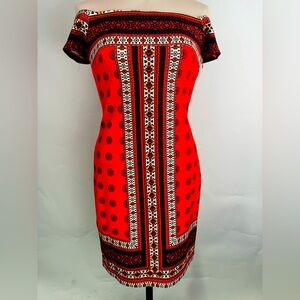 Gianni Bini Crazy In Love Cold Shoulder Midi Dress Size XS NWT